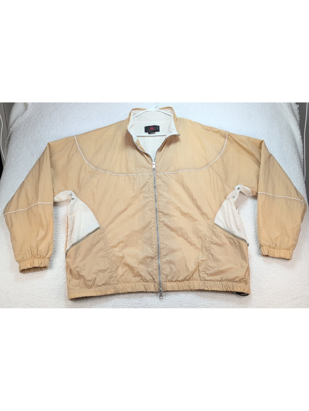 Air Jordan Warmup Track Jacket DV7624-277 Men's Size 2XL Desert Cream Flight